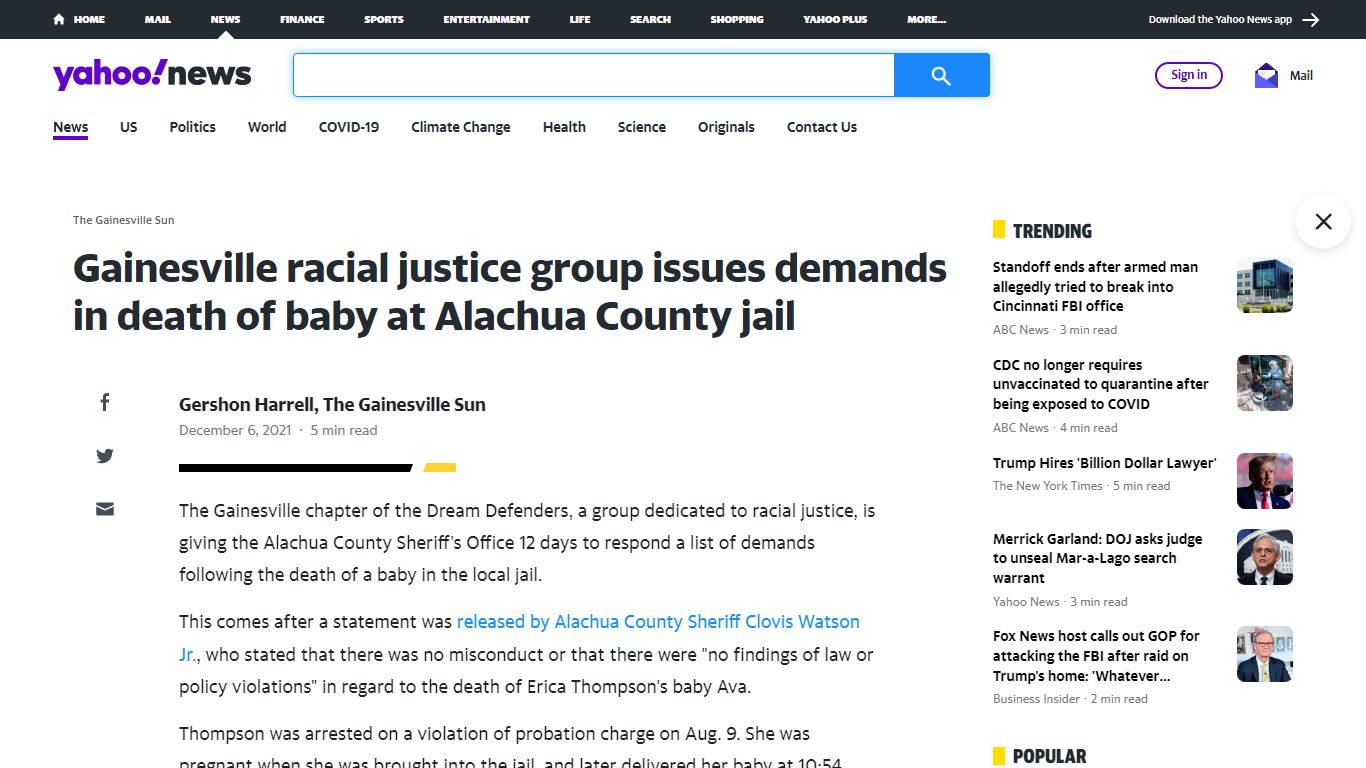 Gainesville racial justice group issues demands in death ...